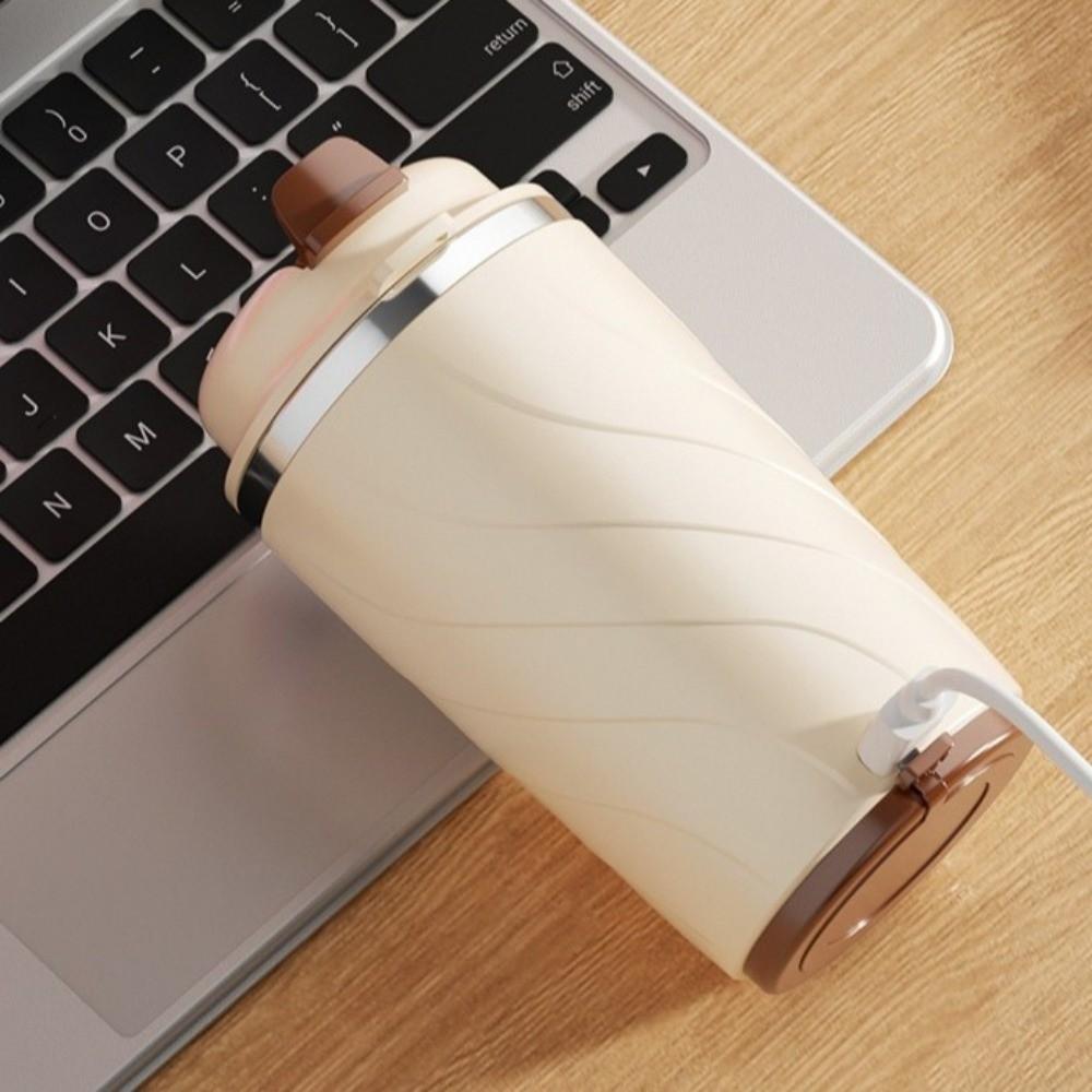 with Temperature Display Electric Mixing Mug Leakproof Insulated Travel Cup  Camping