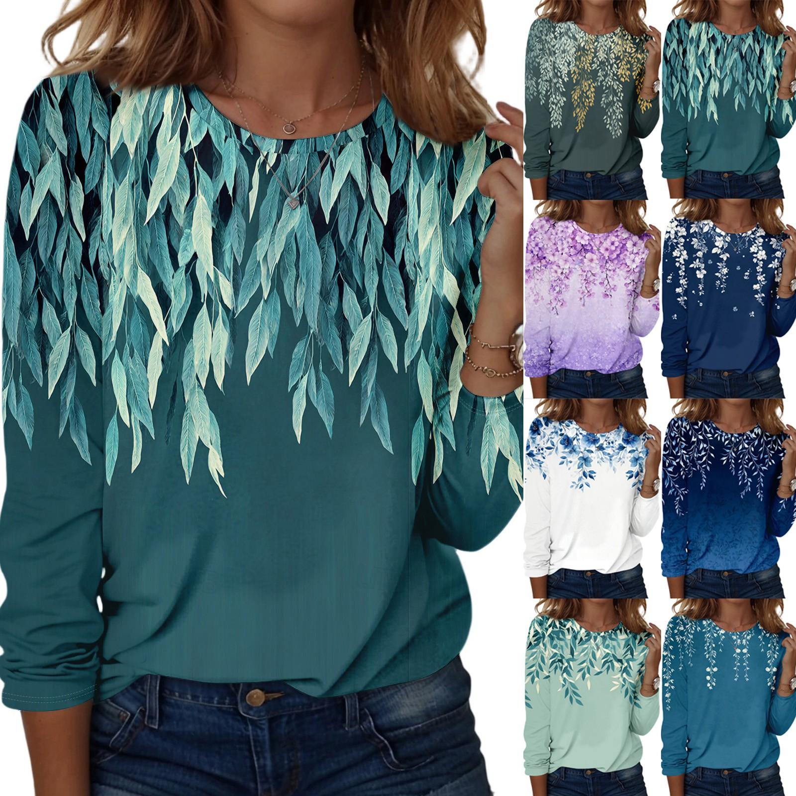 

Жіночі сорочки з довгим рукавом. Трійники з милим принтом. Блузки. Повсякденні топи. Пуловери. L