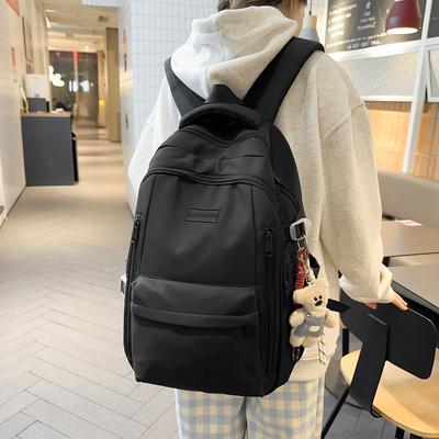 Schoolbag New Leisure Travel Backpack Stylish Simple Backpack College Style Female Junior High School Student College Student School Bag