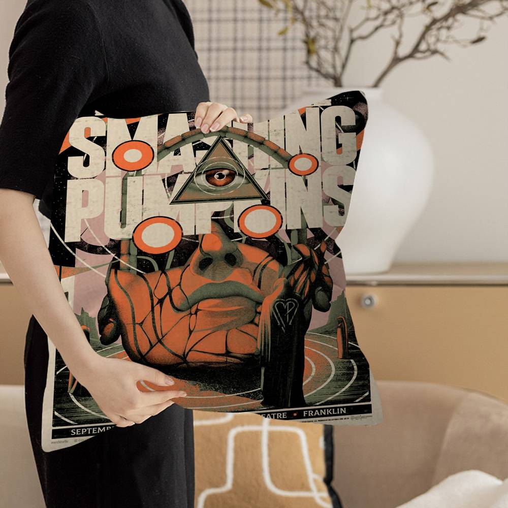 The Smashing Pumpkins band Maple Design Cushion Cover Happy Autumn Harvest decor Holiday Decorati Pillow Cover