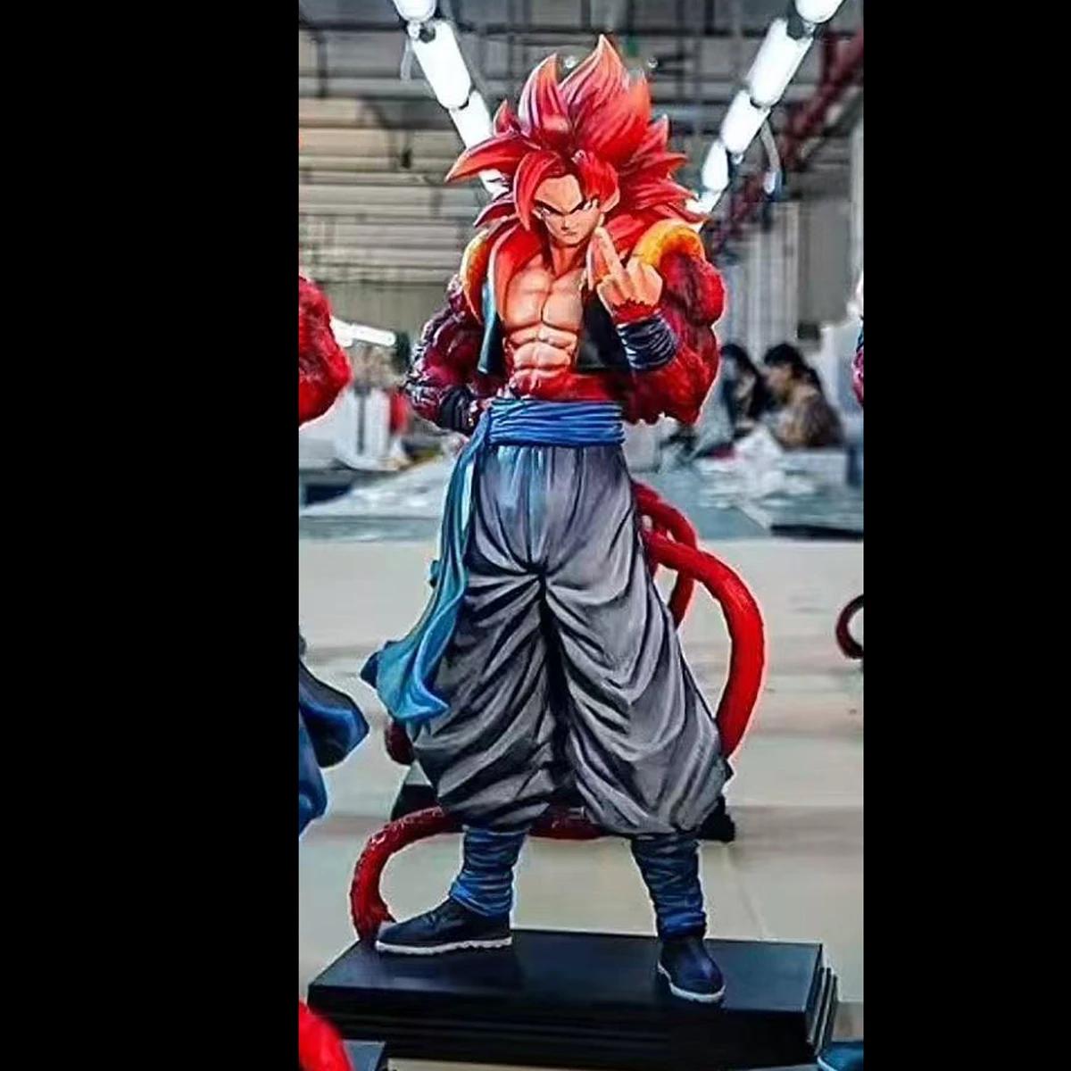Jt Statue Dragon Ball Ssj4 Gogeta Figure Replaceable Hands Super Saiyan 4 Gogeta Pvc Action Figures Collection Model Playthings Gifts