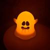 Luminous LED Candle Light Plastic Ghost Hanging Ornament Halloween Ghost Lamp  Haunted House
