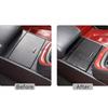 Soft Carbon Fiber Center storage Panel Trim Cover Fits For F-TYPE 2013-22