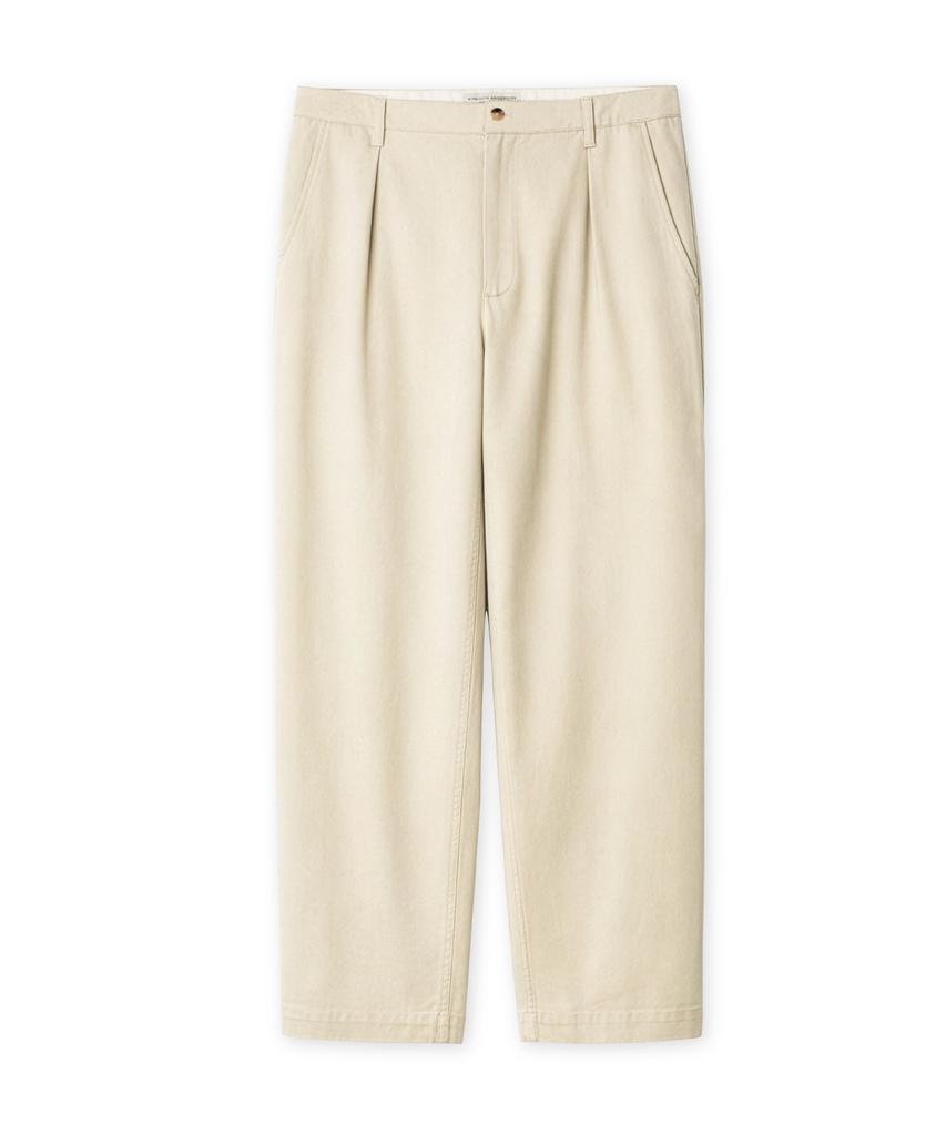 Edeunbeoleokeulleob One-Tuck Chino Pants (Beige)
