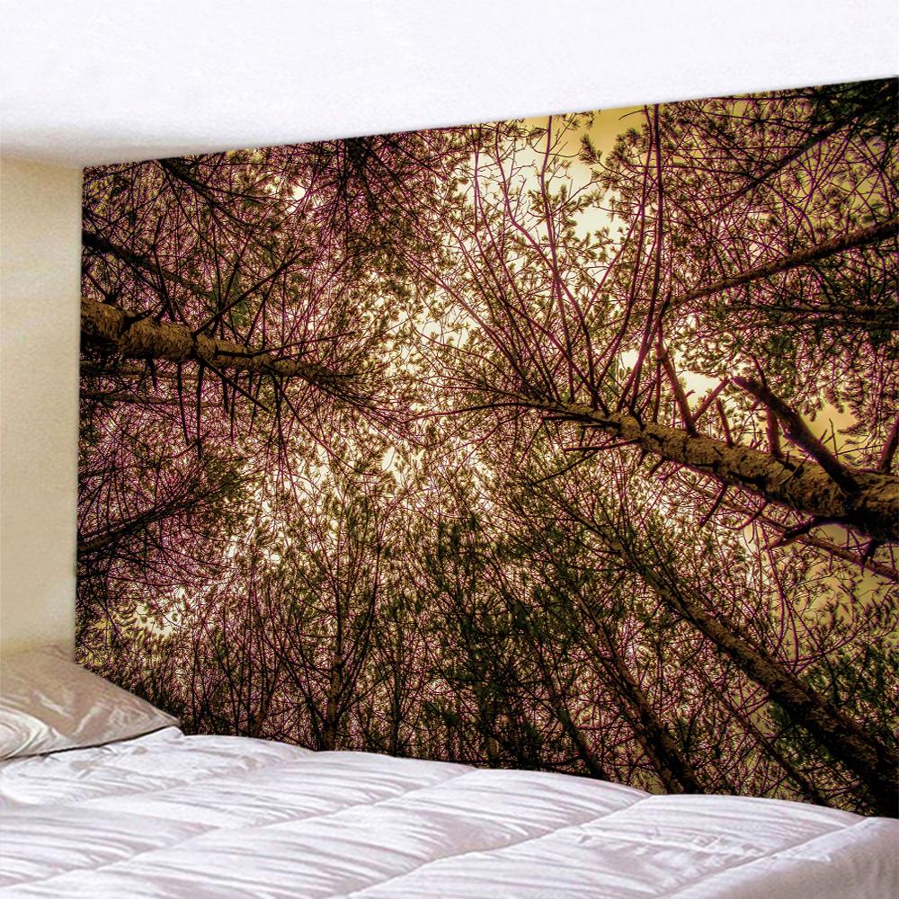 Forest Night Sky Large Home Decoration Tapestry Bohemian Mandala Wall Hanging Background Room Wall Decoration Tapestry