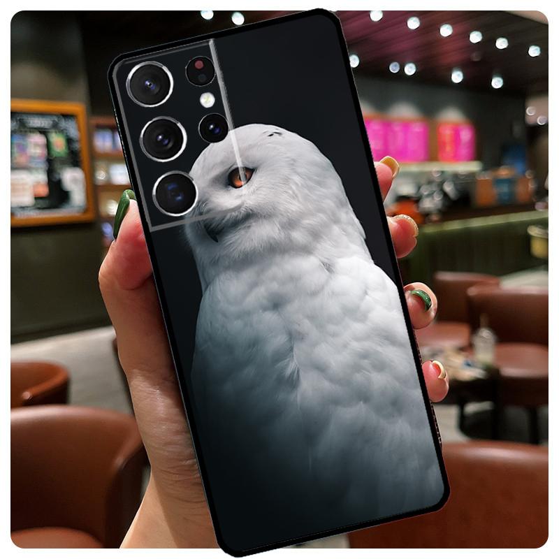 Animal Owl Phone Case For Samsung Galaxy S24 Ultra S20 S21 S22 S23 S25 Ultra S9 S10 Plus S25 FE Cover