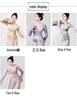 Women's Gradient Ethnic Dance Costume - Long Sleeve Gauze for Classical Chinese Dance Practice and Art Exams.