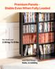 Media Storage Cabinet, 4-Tier DVD Shelf Organizer, 610 X 368 X 846 Mm Multimedia Storage Organizer for CDs, DVDs, Books, Games, CD Shelf for Living
