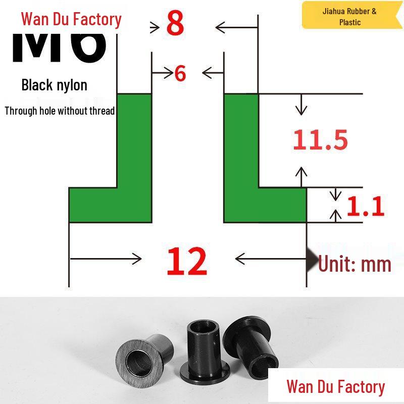 T-Shaped Nylon Insulating Bushing Spacer for M3-M35 Threads