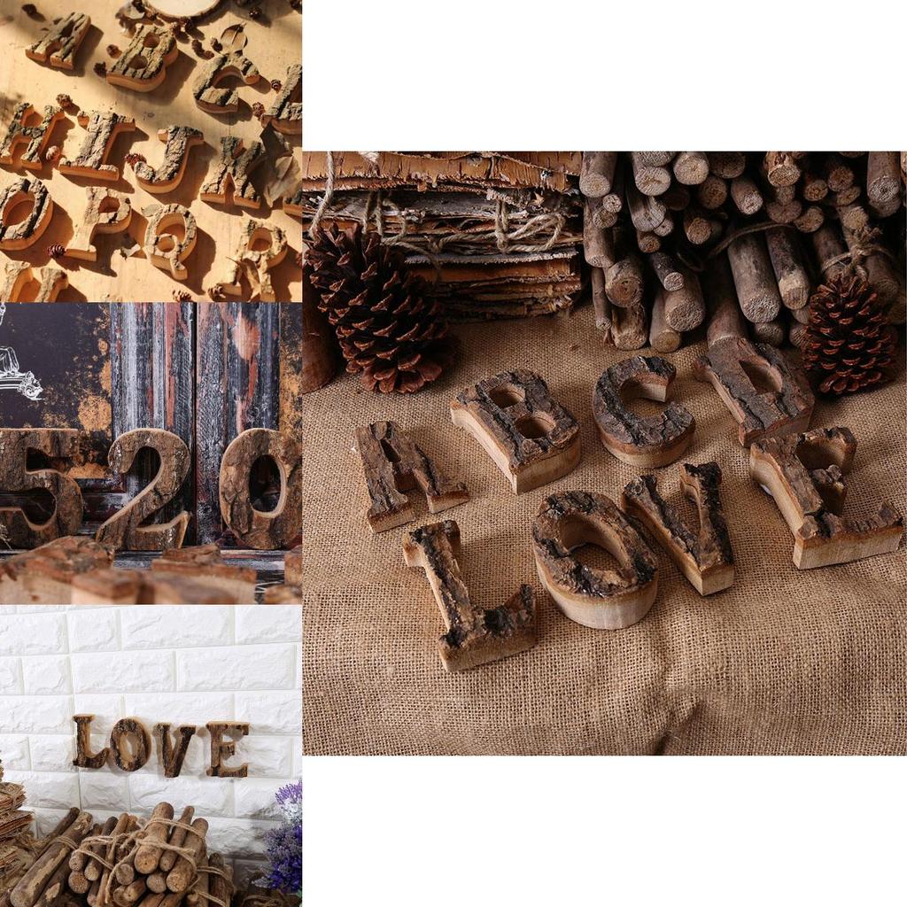 Classic Design Wood Alphabet And Number Wall Hanging Plaque For Timeless Home Decoration