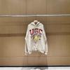 Vintage Gewaschener Grafik Hoodie Herren Damen Streetwear Lässiger Pullover Sweatshirt Herbst Lockerer Sitz Baumwollmischung