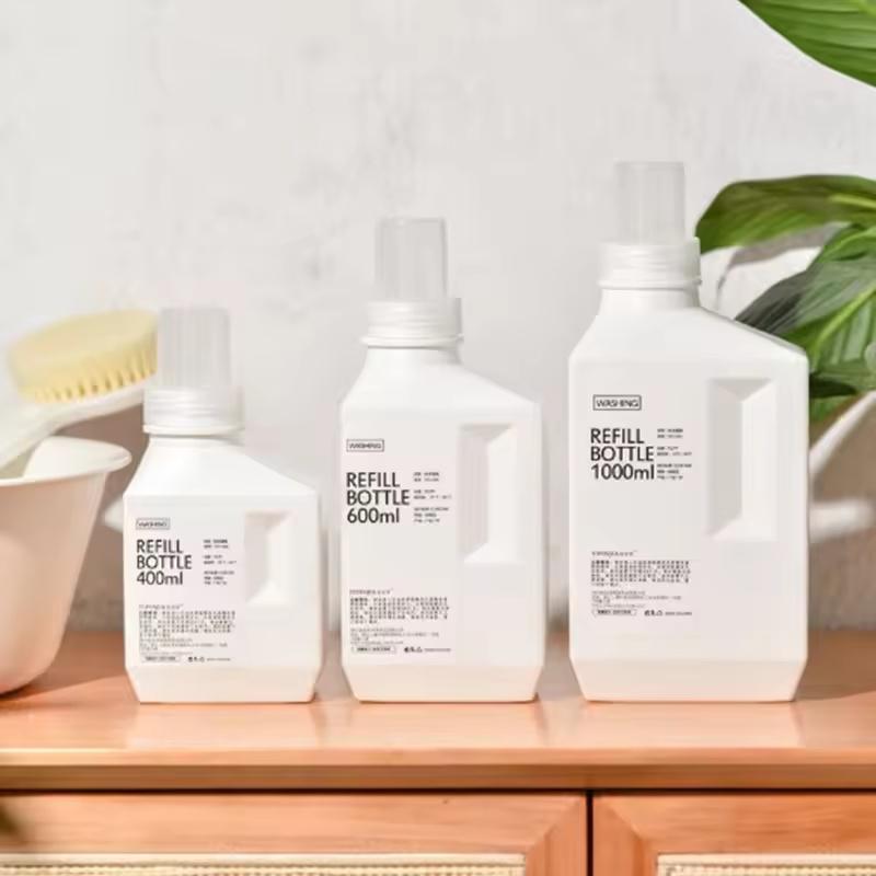 1000ml Household Softener Laundry Detergent Bottles Storage Container Shampoo Shower Detergent Dispenser