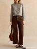 Houndstooth Ruffle Stand Collar Side-Opening Shirt for Commuting and Parties