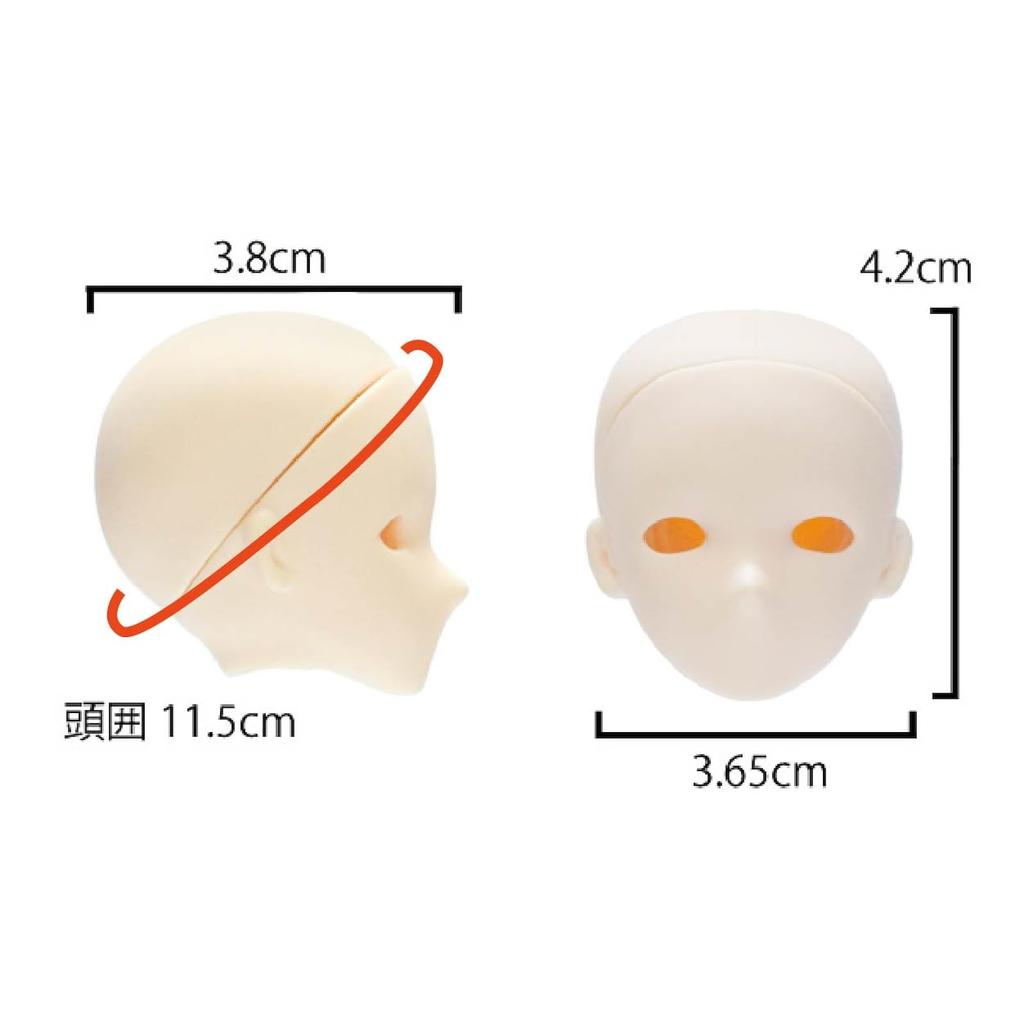 Obitsu Seisakujo OBT for Scale Obitsu Body FR-02 Head, Natural, 1/6 (22cm, 24cm, 26cm)