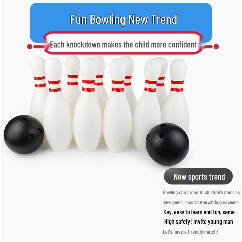 Smiley Face Design Bowling Set for Indoor/Outdoor Team Building – Fun for Kids and Adults