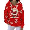 Christmas Hoodies For Women Funny Cute Printed Holiday Sweatshirt Winter Oversized Pullover Tops