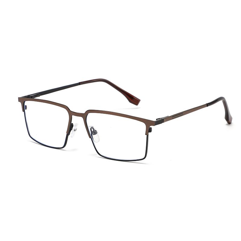 

Fashion Anti-blue Light Glasses Classic Women Men Ultra Light Metal Frame Glasses Office Computer Goggles Eye Protection6005 бронзовый