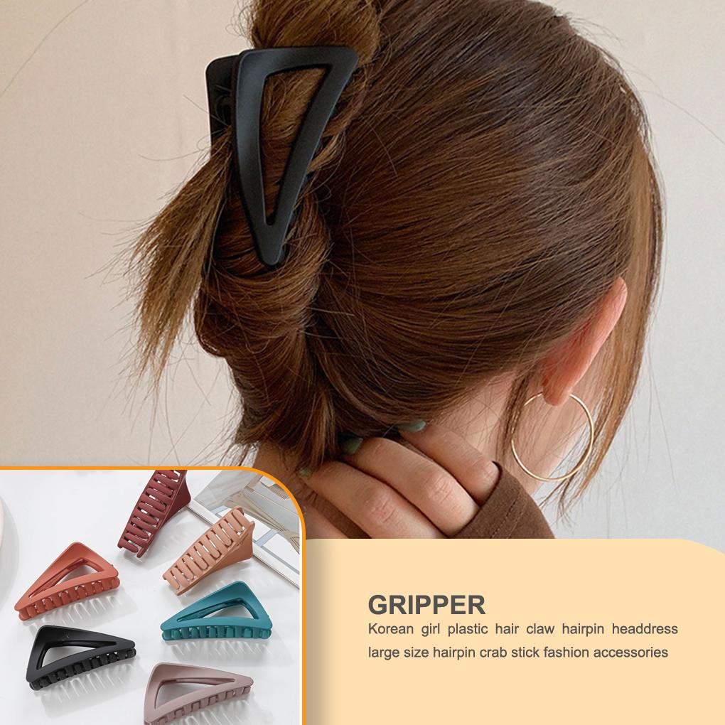 Women Hair Clip Replacement Solid Color Decorative Triangular Hairdressing Hairstyling Ladies Girls Clips Clamp Ornament