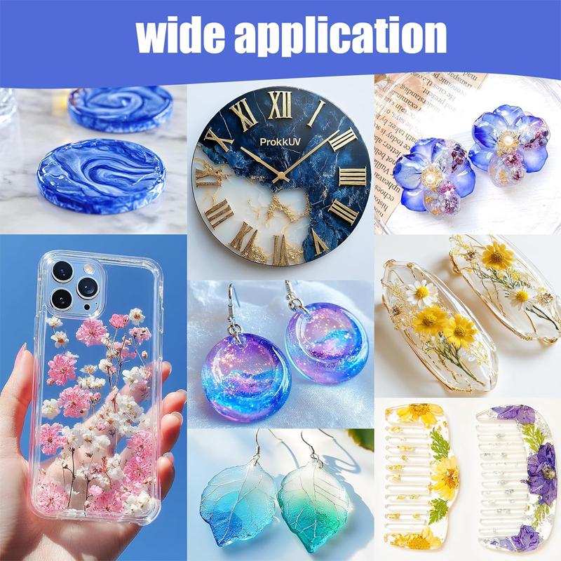 Crystal Clear 1:1 Epoxy Resin Kit – Quick Dry, High Gloss Finish for Resin Art, Jewelry Making & River Table Projects