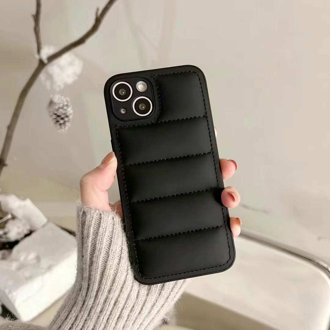 

Чехол-пуховик Soft Edge Cotton Down для Apple iPhone 11 Pro Max, серебристый, для мужчин и женщин. iPhone 13 чёрный