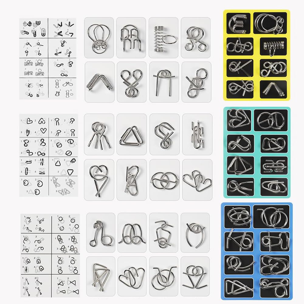 Metal Wire Puzzle A puzzle with varying difficulty levels to A 3D a fun an educational a brain a brain suitable for ages 6 and for both children and a