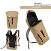 GASTON LUGA Leichter DuoSeal Klappenrucksack 14" (Latté) - Leichter Rucksack mit DuoSeal-Klappe für 11-, 13- und 14-Zoll-Laptops, Tablets und ist