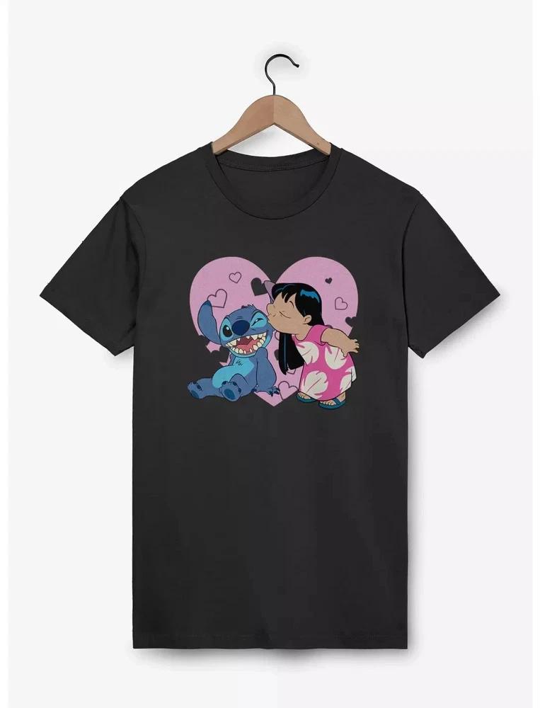 Lilo Stitch Heart Kisses TShirt Size S 4XL S