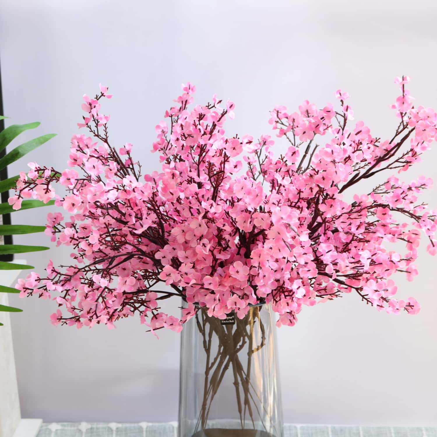 

3/12pcs Artificial Flowers Gypsophila Bouquets -Home, Office, Party Decor-Suitable for Christmas, New Year Wedding DIY decor 3PCS рожевий