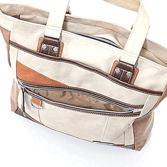 Tragetasche für Herren und synthetisch A4 braun [Schnurrbart] Damen, Leder, Größe, VHW-5532,
