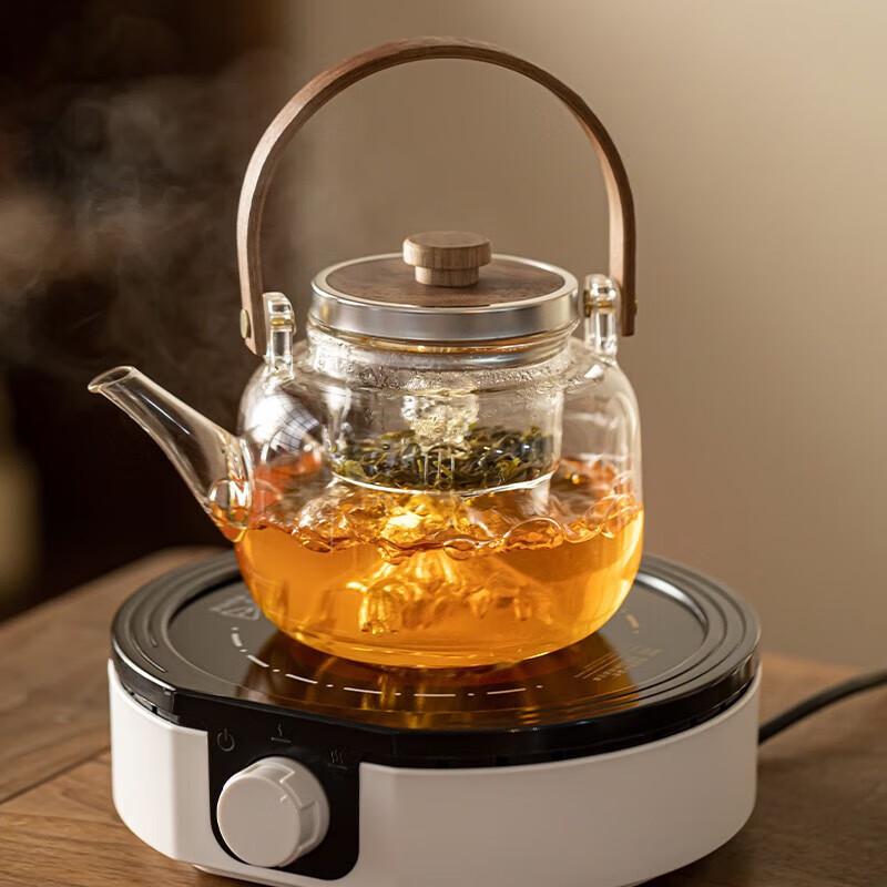 High Borosilicate Glass Boiling Teapot with Tea Infuser