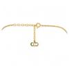 Auth Dior CD Logo Necklace Rhinestone Di9907bd
