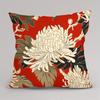 Asian Floral Peony Pillow Covers, Japanese Ukiyo-E Style Decorative Throw Pillow Cases, Oriental Home Decor Cushion Covers