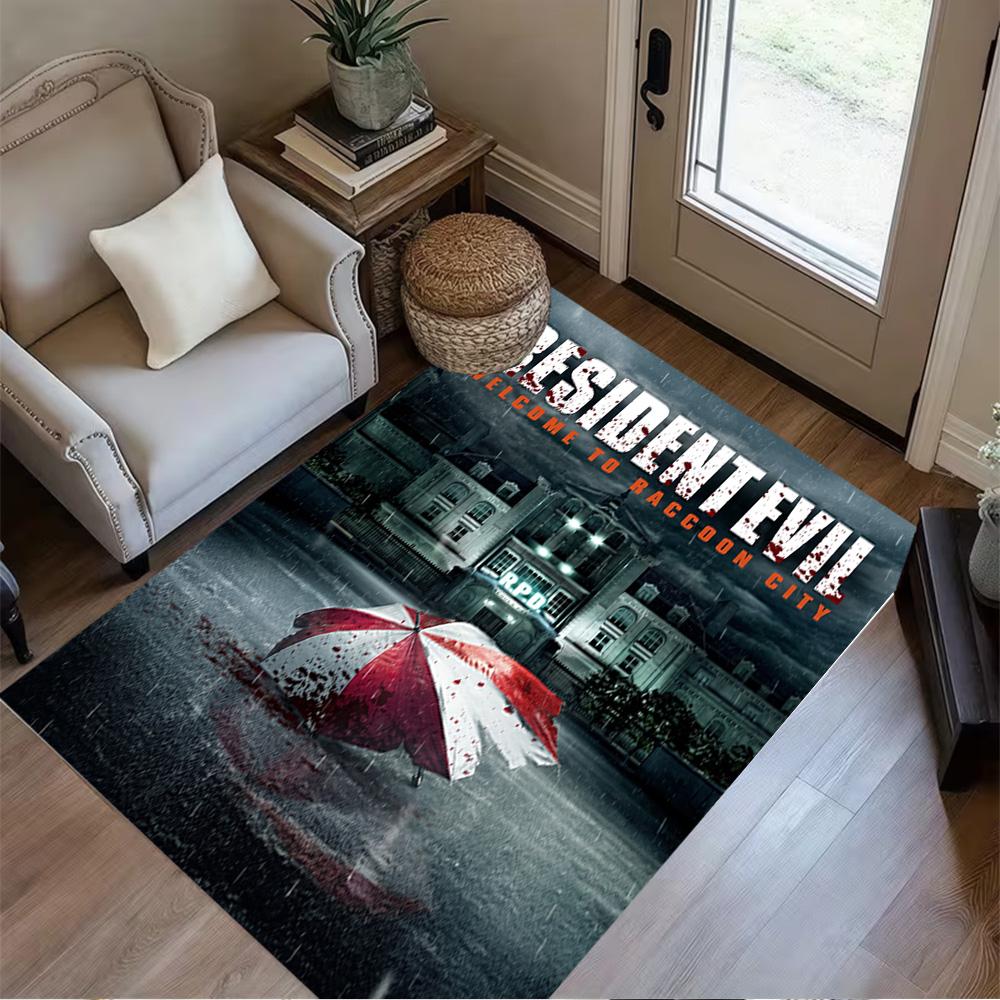 Resident Evil: Regenschirm Belagerung Teppich Geeignet für Dekorieren Zimmer Spielzimmer Wohnheim Outdoor Antirutsch Teppich Anime Büro Dekor