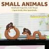 2/6 Animal Dog Figurines Mascots Crafts for Home Office Desk Decorations Silicone Dog Statues Computer Monitor Decors