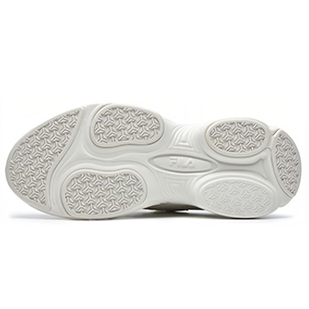 Fila Cube Fabric Shock Absorbing Durable Lightweight Low Top Casual Shoes Women Sneaker White F12W216130FSW