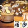 Latest Authentic Music Christmas Snow Crystal Moon 1200mAh LED Ambient Projection Automatic Stylish and Relaxing Wedding Anniversary Day Cute and