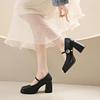 Shoes for Woman Mary Jane Platform Shoes Spring Autumn Lolita High Heels Women's Footwear Elegant Round Toe Women Shoes