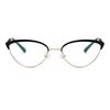 6214 Cat Eye Fashion European And American Small Frame Anti-Blue Glasses, New Street Photography Trend Versatile Flat Glasses