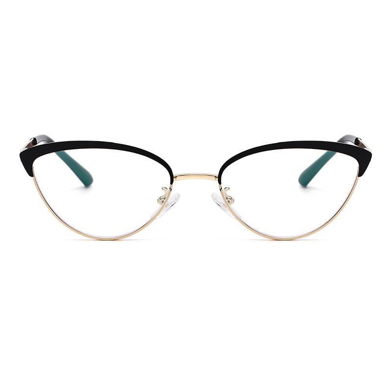 6214 Cat Eye Fashion European And American Small Frame Anti-Blue Glasses, New Street Photography Trend Versatile Flat Glasses