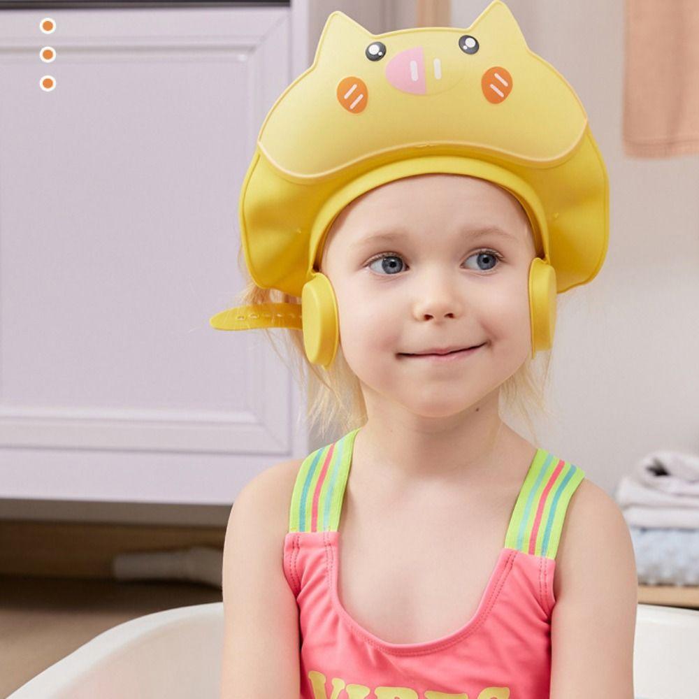 Adjustable Baby Shampoo Cap Soft Children's Bath Cap Baby Shower Cap  Shower Protect Head Cover