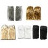 1 Pair Women Boot Cuffs Imitation Wolf Hair Plush Leg Warmers Stage Performances Halloween Christmas Costumes Outfit Accessories