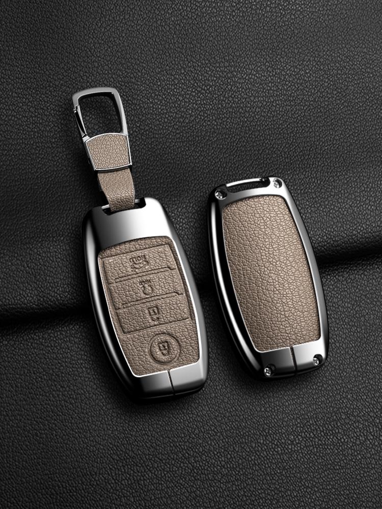 High Quality Zinc Alloy Leather Car Key Case Cover For Kia Sportage Cerato Optima K2 K3 K4 K5 Rio Picanto Soul Sorento Sedona