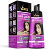 VCare Shampoo Hair Colour Shampoo-Black 180ml for Women and Men |Pump pack with Natural extracts | Colours hair in minutes|Enriched with growth fac