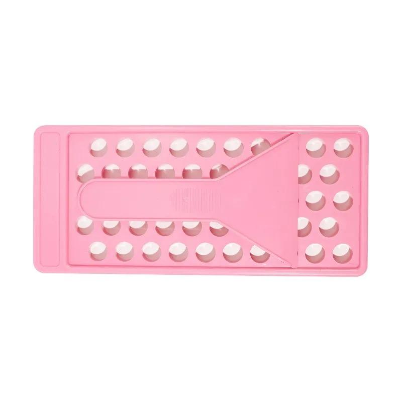 1 Set of Lip Balm Maker s Kit with Lip Balm Tray and Spatula for 50pcs 5g Tubes of Lip Balm розовый