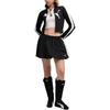 Puma T7 Ss25 Archive Logo Stand Collar Short Slim Fit Sports Long Sleeve Jacket Women Jackets 634052-01