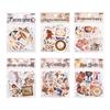 ZABC Sticker Pack Retro Collection: 6 Styles for Journaling & Collage