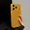 Tempered Glass Magnetic Gold Phone Case For For Iphone 17 Air 11 12 13 14 1 16 Pro Max  Big Window Protector Cover