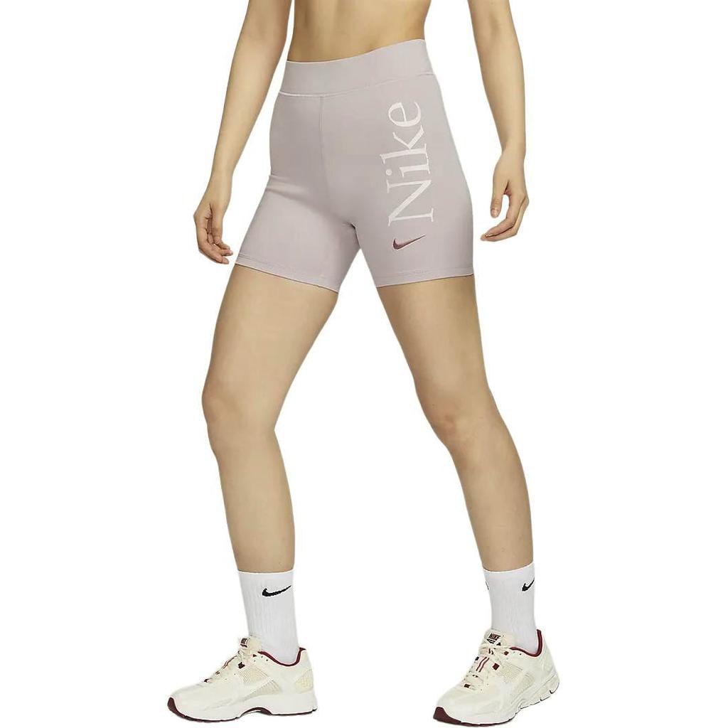 Nike Sportswear Classic Casual Shorts Women's Gray Purple FN3638-019
