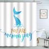 Moslion Red Strawberry Bathroom Curtains Fruit Slice Home Decoration Waterproof Fabric Shower Curtain with Hooks 72x72 Inch