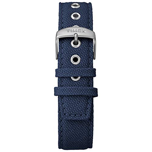 Timex Men's Weekender 40 Watch, Blue/Titanium, Two-Piece Leather/Fabric Strap, TWF3C8450